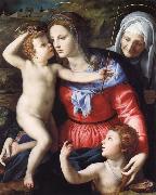 Agnolo Bronzino, The Madonna and Child with Saint John the Baptist and Saint Anne